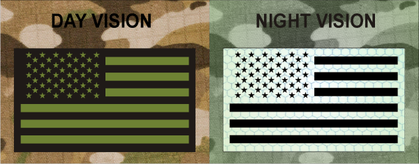 FORWARD USA FLAG IR SolasX patch OD Green on IR Magic Black